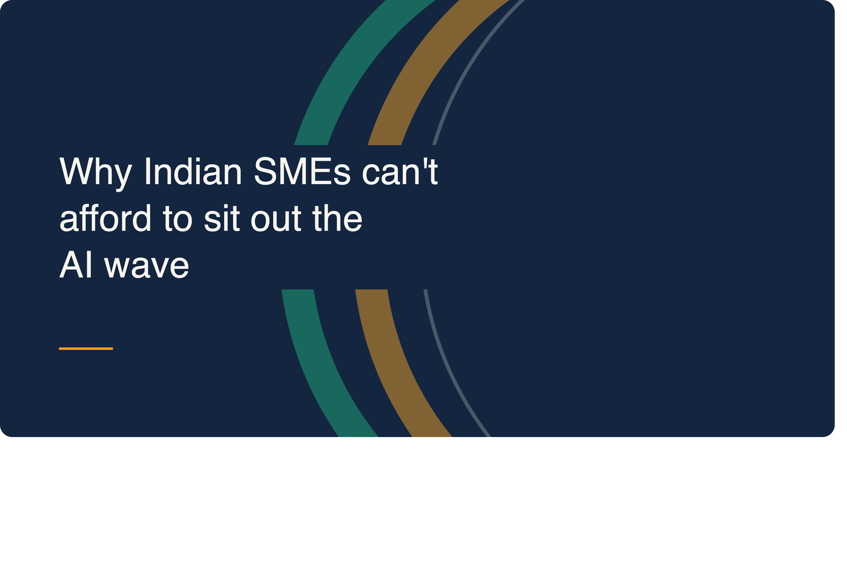 Why Indian SME